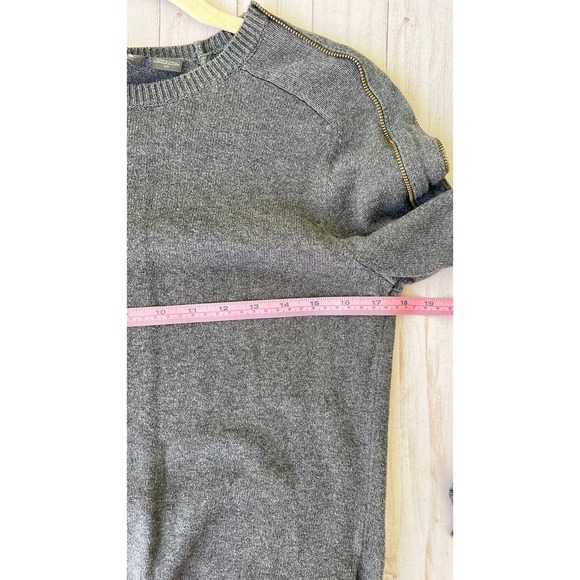 Armani Exchange Gray Sweater with Double Zippers - Size Small - Picture 8 of 11